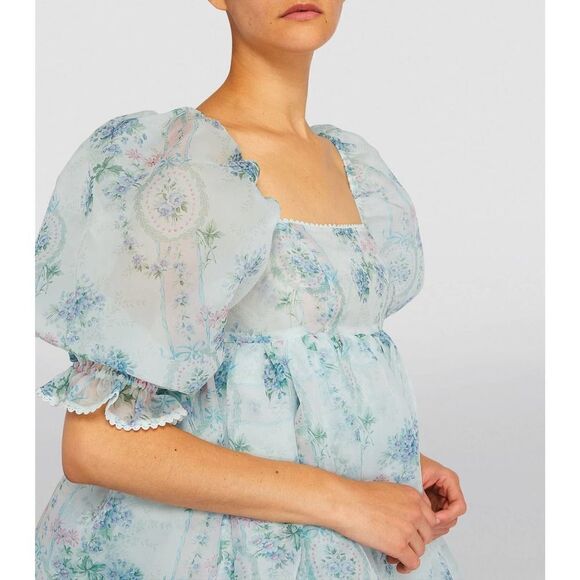 Selkie The Puff Mini Dress floral Print XS - Picture 4 of 13